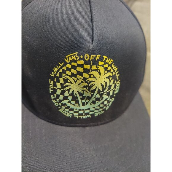 Vans Off The Wall Blue Snapback Hat One Size Fits All Skateboard - Picture 2 of 8